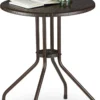 Relaxdays Table De Jardin Ronde - Table De Bistrot - Table D'appoint De Jardin - Salon De Jardin - Table De Balcon