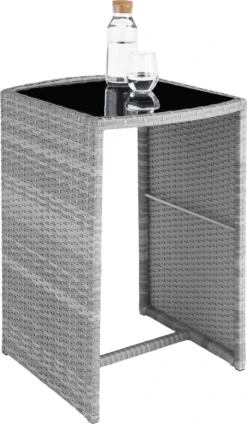 Ensemble De Jardin En Osier Tectake Ensemble De Set De Bistro - Hambourg - Différentes Couleurs - Gris Clair - 403768 -Jardin Meubles Magasin 699x1200 2