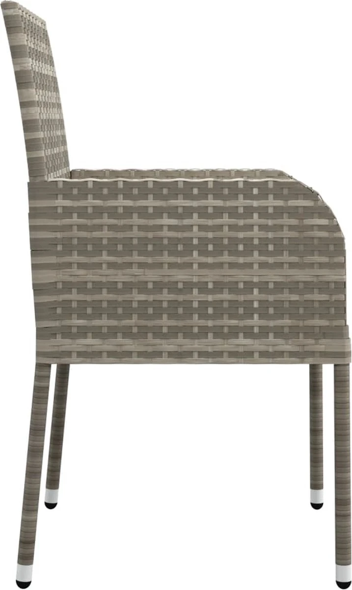 La Dolce Vita - Salon De Jardin 3 Pièces - Salon De Terrasse - Salon De Jardin Avec Chaises Et Table - Salon De Plein Air Avec Coussins Poly Rotin Gris 2 La Dolce Vita - Salon De Jardin 3 Pièces - Salon De Terrasse - Salon De Jardin Avec Chaises Et Table - Salon De Plein Air Avec Coussins Poly Rotin Gris – Image 2