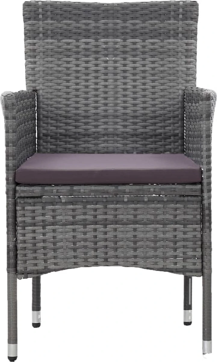 La Dolce Vita - Salon De Jardin 5 Pièces - Salon De Terrasse - Salon De Jardin Avec Chaises Et Table - Salon De Plein Air Poly Rotin Gris 5 La Dolce Vita - Salon De Jardin 5 Pièces - Salon De Terrasse - Salon De Jardin Avec Chaises Et Table - Salon De Plein Air Poly Rotin Gris – Image 5