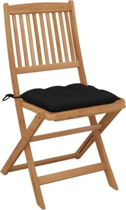 Prolenta Premium - Chaises De Jardin 4 Pcs Pliables Avec Coussins En Bois D'acacia Massif -Jardin Meubles Magasin 722x1200 2