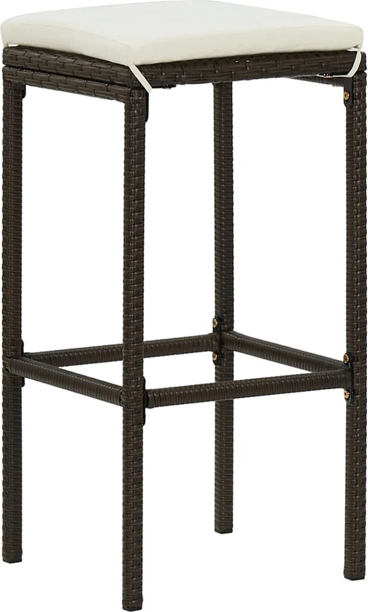 Ensemble De Bar De Jardin Premium - Ensemble De Bar De Jardin 9 Pièces Avec Coussins Polyrotin Marron 12 Ensemble De Bar De Jardin Premium - Ensemble De Bar De Jardin 9 Pièces Avec Coussins Polyrotin Marron – Image 12