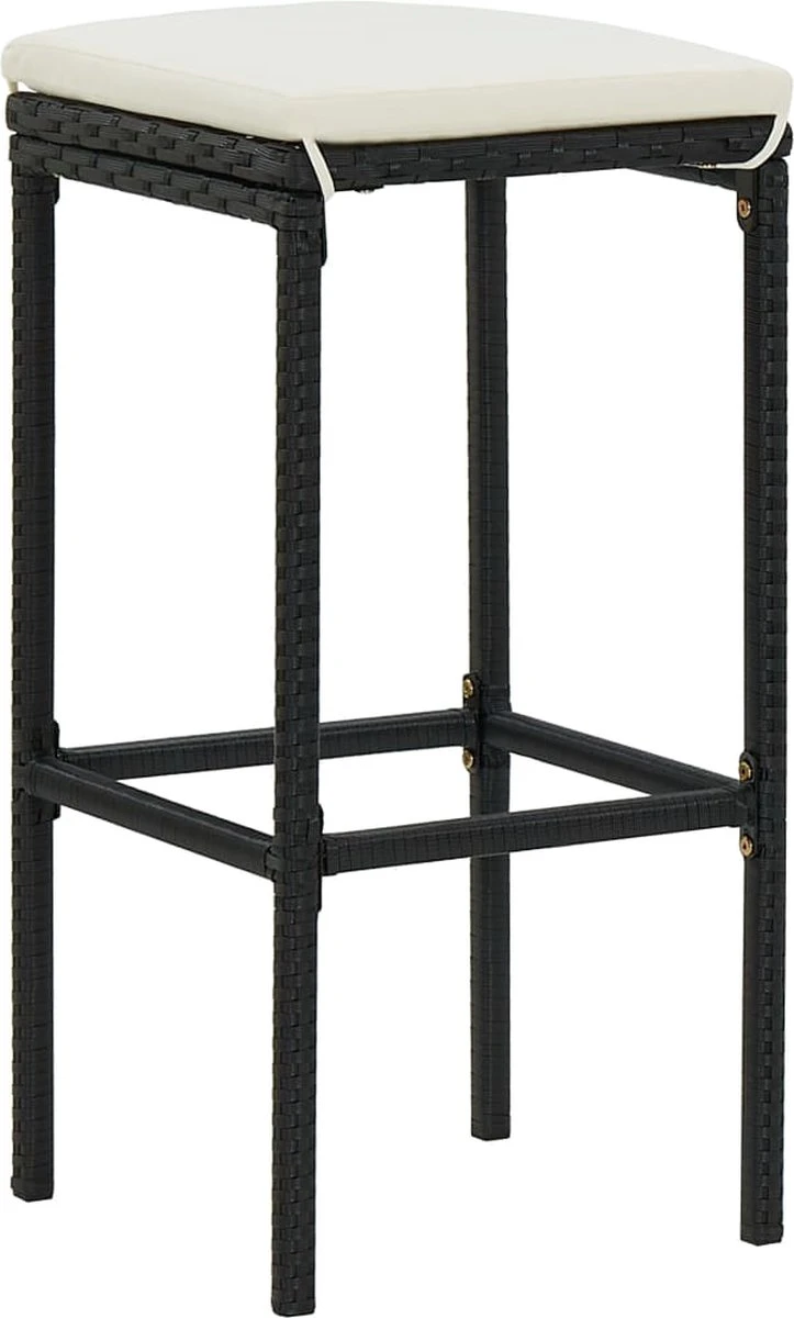Prolenta Premium - Ensemble De Bar De Jardin 8 Pièces Avec Coussins Polyrotin Noir 7 Prolenta Premium - Ensemble De Bar De Jardin 8 Pièces Avec Coussins Polyrotin Noir – Image 7