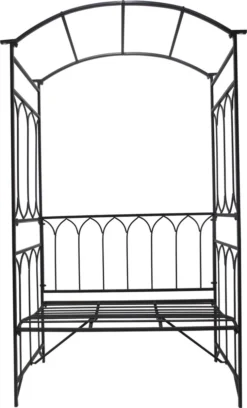 Outsunny Rose Support D'arc De Rose Avec Banc Banc Philosophe Banc Tonnelle Banc De Jardin 84B-245 -Jardin Meubles Magasin 726x1200