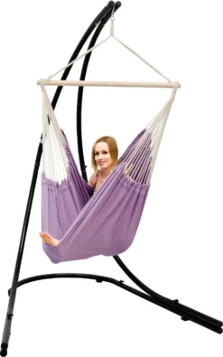 Xxl Chaise Suspendue Avec Cadre Chaise Suspendue Pour 2 Fauteuils Suspendus Doubles Chaise Suspendue Violet -Jardin Meubles Magasin 751x1200