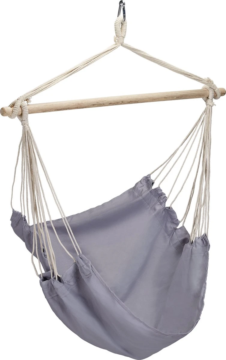 Fauteuil Suspendu Relaxdays Gris - Fauteuil Hamac 150 Kg - Fauteuil Suspendu Enfant Jardin - Fauteuil Suspendu 3 Fauteuil Suspendu Relaxdays Gris - Fauteuil Hamac 150 Kg - Fauteuil Suspendu Enfant Jardin - Fauteuil Suspendu – Image 3