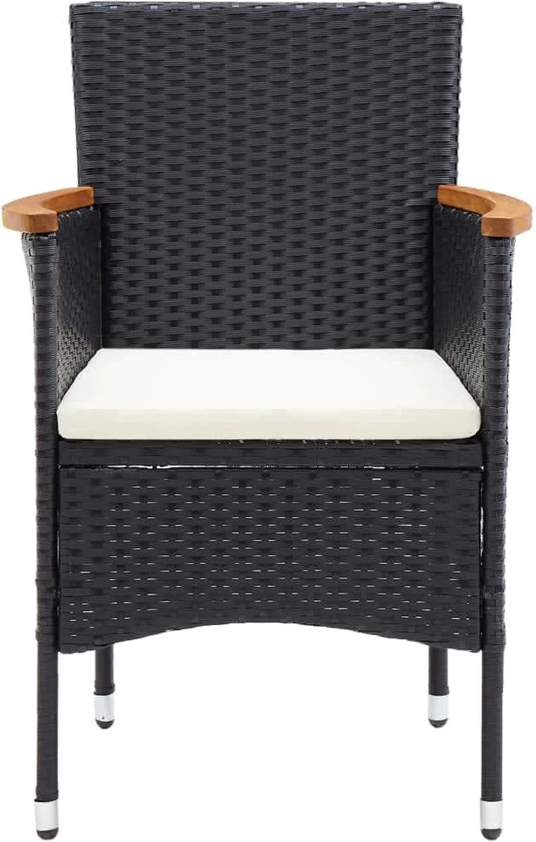 La Dolce Vita - Salon De Jardin 5 Pièces - Salon De Terrasse - Salon De Jardin Avec Chaises Et Table - Salon De Plein Air Avec Coussins Poly Rotin Noir 7 La Dolce Vita - Salon De Jardin 5 Pièces - Salon De Terrasse - Salon De Jardin Avec Chaises Et Table - Salon De Plein Air Avec Coussins Poly Rotin Noir – Image 7