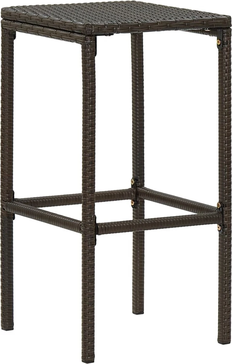 Ensemble De Bar De Jardin Premium - Ensemble De Bar De Jardin 16 Pièces Avec Coussins Poly Rotin Marron 2 Ensemble De Bar De Jardin Premium - Ensemble De Bar De Jardin 16 Pièces Avec Coussins Poly Rotin Marron – Image 2