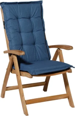 Madison - Coussin De Jardin - Universel - Dossier Bas - 4 Pcs. - Plein Air Oxford Blue - 105x50cm - Blauw - Coussins De Chaise De Jardin - Chaise Standard -Jardin Meubles Magasin 771x1200 1