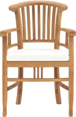 VidaXL Chaises De Jardin De VidaXL 2 Pièces Avec Coussins Blanc Crème Teck Massif 12 VidaXL Chaises De Jardin De VidaXL 2 Pièces Avec Coussins Blanc Crème Teck Massif -Jardin Meubles Magasin 778x1200