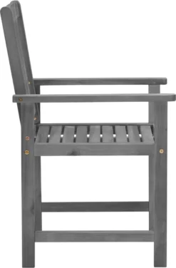 Prolenta Premium - Chaises De Jardin De Jardin 4 Pcs Avec Coussins En Bois D'acacia Massif Gris -Jardin Meubles Magasin 788x1200 1