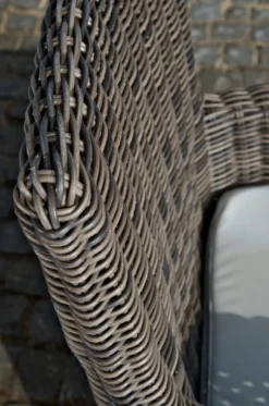 Chaise De Jardin Deluxe - Résistant Aux Intempéries - Aspect Chaise Longue - Osier - Grijs/ Blanc - Chaises De Jardin Lot De 1 -Jardin Meubles Magasin 794x1200 5