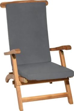 Beautissu LoftLux DC Coussin De Jardin Pour Transat 175 X 45 X 5 Cm - Coussin Transat Gris Graphite - Coussins De Jardin Coussin Dossier Haut - Transat -Jardin Meubles Magasin 799x1200 4