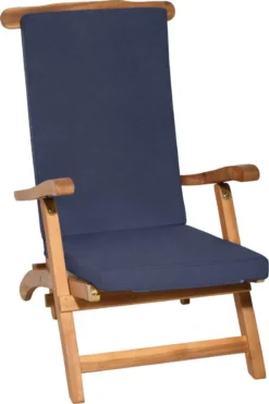 Beautissu LoftLux DC Coussin De Jardin Pour Transat 175 X 45 X 5 Cm - Coussin Bain De Soleil Bleu - Coussins De Jardin Dossier Haut - Kussen Transat -Jardin Meubles Magasin 799x1200 6