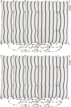 Gardenista Coussin De Siège Imprimé Pour Chaise De Jardin Toile Traitée Hydrofuge Katoen Antidérapant Avec Ceintures D'arrimage Coussin élégant Wit Plein Air Patio Touch