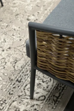 Garden Impressions Bali Ensemble De Salon 5 Pièces - Rotin Naturel - Noir Carbone / Gris Mystique -Jardin Meubles Magasin 800x1200 46