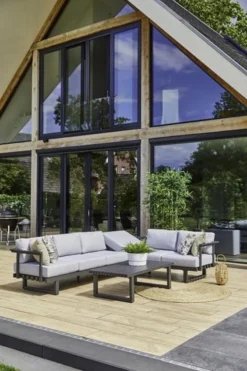 Hartman Calabria Corner Lounge Set Gris Clair Avec Table D'Appoint Calabria -Jardin Meubles Magasin 800x1200 51