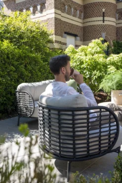 Fabrice Fauteuil Canapé Salon Ensemble 4 Parties Corde Anthracite 4 Seasons Outdoor -Jardin Meubles Magasin 801x1200 41