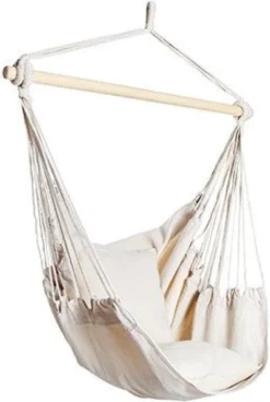 Oneiro's Luxe Hamac Fauteuil Suspendu Charge 150 Kg Fauteuil Suspendu 2 - ⌀ 130x100cm - Hamac - Hamac Avec Support - été - Jardin - Articles De Jardin - Relax - Meubles De Jardin