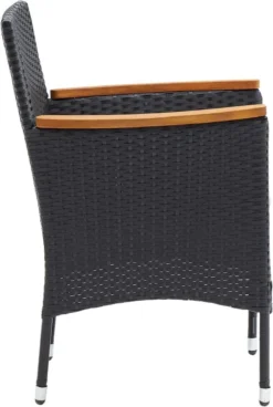 La Dolce Vita - Salon De Jardin 5 Pièces - Salon De Terrasse - Salon De Jardin Avec Chaises Et Table - Salon De Plein Air Avec Coussins Poly Rotin Noir 17 La Dolce Vita - Salon De Jardin 5 Pièces - Salon De Terrasse - Salon De Jardin Avec Chaises Et Table - Salon De Plein Air Avec Coussins Poly Rotin Noir -Jardin Meubles Magasin 806x1200 9