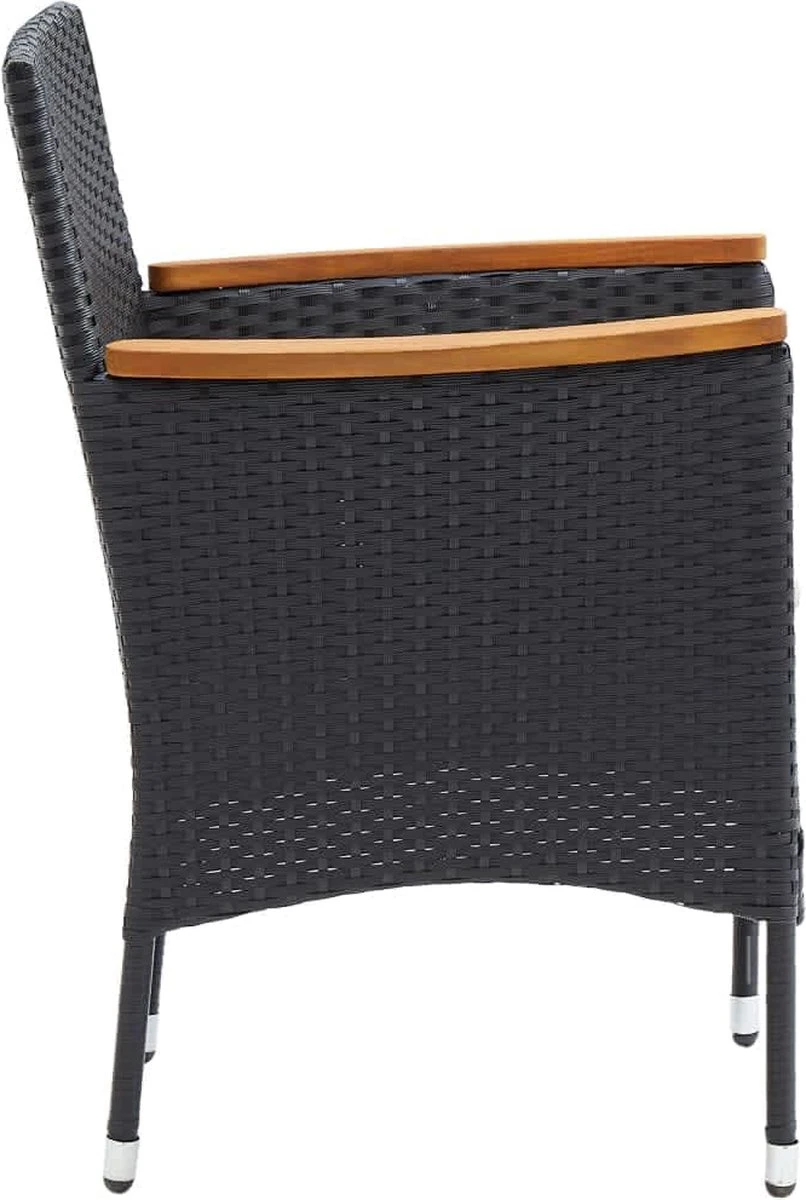 La Dolce Vita - Salon De Jardin 5 Pièces - Salon De Terrasse - Salon De Jardin Avec Chaises Et Table - Salon De Plein Air Avec Coussins Poly Rotin Noir 9 La Dolce Vita - Salon De Jardin 5 Pièces - Salon De Terrasse - Salon De Jardin Avec Chaises Et Table - Salon De Plein Air Avec Coussins Poly Rotin Noir – Image 9