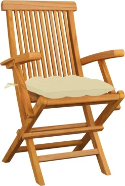 Prolenta Premium - Chaises De Jardin De Jardin 6 Pcs Avec Coussins Blanc Crème En Teck Massif -Jardin Meubles Magasin 809x1200 9