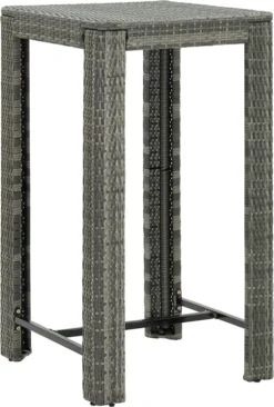 Ensemble De Bar De Jardin Premium - Bar De Jardin 3 Pièces Avec Accoudoirs Poly Rotin Gris -Jardin Meubles Magasin 810x1200 15