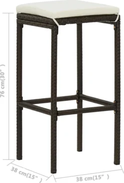 Ensemble De Bar De Jardin Premium - Ensemble De Bar De Jardin 9 Pièces Avec Coussins Polyrotin Marron 17 Ensemble De Bar De Jardin Premium - Ensemble De Bar De Jardin 9 Pièces Avec Coussins Polyrotin Marron -Jardin Meubles Magasin 812x1200 2