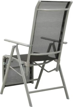VidaLife Chaises De Jardin De Jardin 2 Pcs Réglables Textilène Aluminium Couleur Argent -Jardin Meubles Magasin 818x1200 3