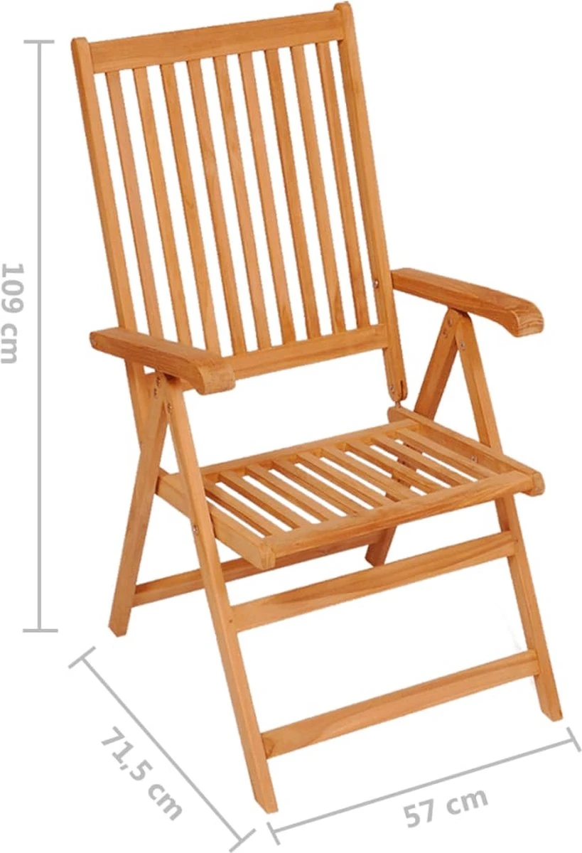 VidaXL Chaises De Jardin De Jardin 4 Pièces Avec Coussins à VidaXL Gris Teck Massif 11 VidaXL Chaises De Jardin De Jardin 4 Pièces Avec Coussins à VidaXL Gris Teck Massif – Image 11