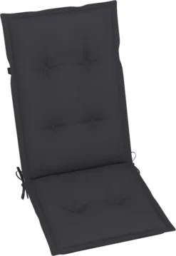 Decoways - Coussins Pour Chaise De Coussins De Chaise De Jardin 4 Pièces 120x50x7 Cm Coloris Anthracite -Jardin Meubles Magasin 825x1200 4