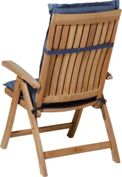 Madison - Coussin De Jardin - Universel - Dossier Bas - 6 Pcs. - Basic Cobalt - 105x50cm - Blauw - Coussins De Chaise De Jardin - Chaise Standard -Jardin Meubles Magasin 828x1200