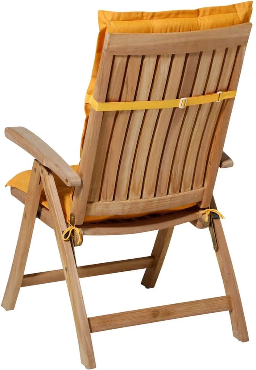 Madison - Coussin De Jardin - Universel - Dossier Bas - 6 Pcs. - Panama Golden Glow - 105x50cm - Jaune - Coussins De Chaise De Coussins De Chaise De Jardin - Chaise Standard 3 Madison - Coussin De Jardin - Universel - Dossier Bas - 6 Pcs. - Panama Golden Glow - 105x50cm - Jaune - Coussins De Chaise De Coussins De Chaise De Jardin - Chaise Standard – Image 3