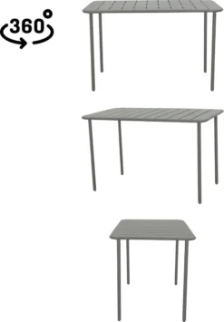 GENERIC - Table De Jardin Rectangulaire CAFE - 4 à 6 Personnes - L. 120 X L. 70 X H. 73,5 Cm - Plateau Aluminium - Piétement Acier - Vert Kaki - Table De Terrasse - Table à Manger 7 GENERIC - Table De Jardin Rectangulaire CAFE - 4 à 6 Personnes - L. 120 X L. 70 X H. 73,5 Cm - Plateau Aluminium - Piétement Acier - Vert Kaki - Table De Terrasse - Table à Manger -Jardin Meubles Magasin 834x1200 1