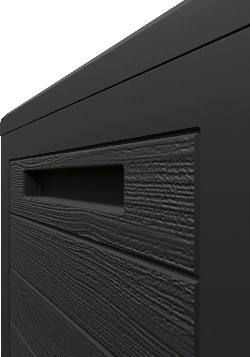 Coffre De Rangement Effet Bois 120 X 46 X 57 Cm Coffre Extérieur Avec Couvercle Rabattable Stockage Jardin 12 Coffre De Rangement Effet Bois 120 X 46 X 57 Cm Coffre Extérieur Avec Couvercle Rabattable Stockage Jardin – Image 12