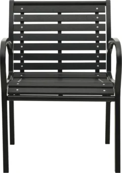 La Dolce Vita - Chaises De Jardin - Chaises D'extérieur - Chaises De Terrasse - Chaises De Jardin - Chaises Longues D'extérieur - Chaises De Table De Jardin - Chaises De Jardin 2 Pcs Acier Et HKC Noir 13 La Dolce Vita - Chaises De Jardin - Chaises D'extérieur - Chaises De Terrasse - Chaises De Jardin - Chaises Longues D'extérieur - Chaises De Table De Jardin - Chaises De Jardin 2 Pcs Acier Et HKC Noir -Jardin Meubles Magasin 850x1200 2