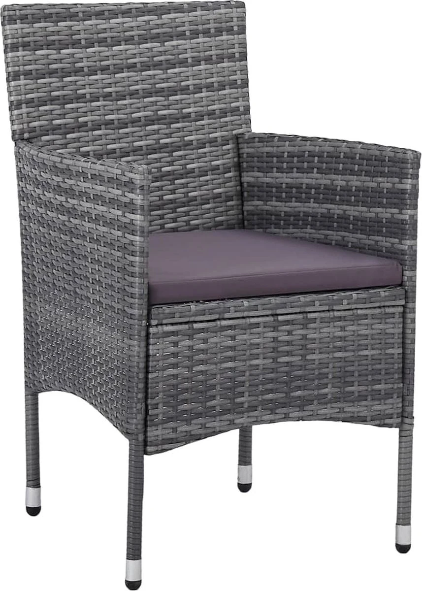 La Dolce Vita - Salon De Jardin 5 Pièces - Salon De Terrasse - Salon De Jardin Avec Chaises Et Table - Salon De Plein Air Poly Rotin Gris 4 La Dolce Vita - Salon De Jardin 5 Pièces - Salon De Terrasse - Salon De Jardin Avec Chaises Et Table - Salon De Plein Air Poly Rotin Gris – Image 4