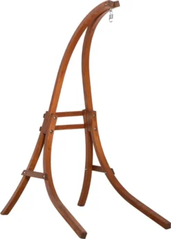 Support Pour Fauteuil Suspendu Pour Intérieur Et Extérieur - Fauteuil Suspendu Standard Extérieur - Chaises De Jardin De Jardin - Bois De Mélèze - 127L X 162T X 211H Cm
