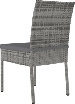 La Dolce Vita - Salon De Jardin 3 Pièces - Salon De Terrasse - Salon De Jardin Avec Chaises Et Table - Salon De Plein Air Poly Rotin Gris -Jardin Meubles Magasin 860x1200 6