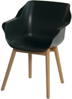 Set De 4 - Fauteuil De Salle à Manger Hartman Sophie Studio - Vert Nuit - Pied En Teck -Jardin Meubles Magasin 868x1200 1