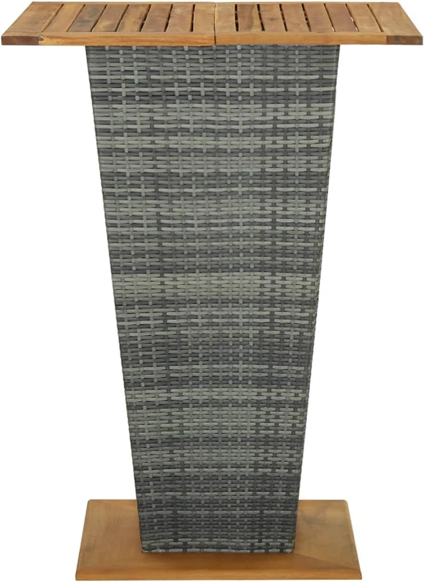 Prolenta Premium - Ensemble De Bar De Jardin 9 Pièces Avec Coussins Poly Rotin Gris 5 Prolenta Premium - Ensemble De Bar De Jardin 9 Pièces Avec Coussins Poly Rotin Gris – Image 5