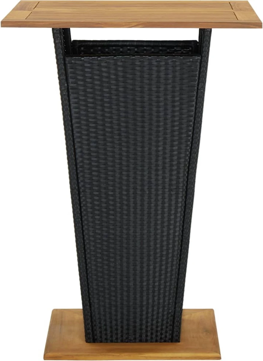 Ensemble De Bar De Jardin Premium - Ensemble Bar De Jardin 9 Pièces Avec Coussins Poly Rotin Noir 5 Ensemble De Bar De Jardin Premium - Ensemble Bar De Jardin 9 Pièces Avec Coussins Poly Rotin Noir – Image 5