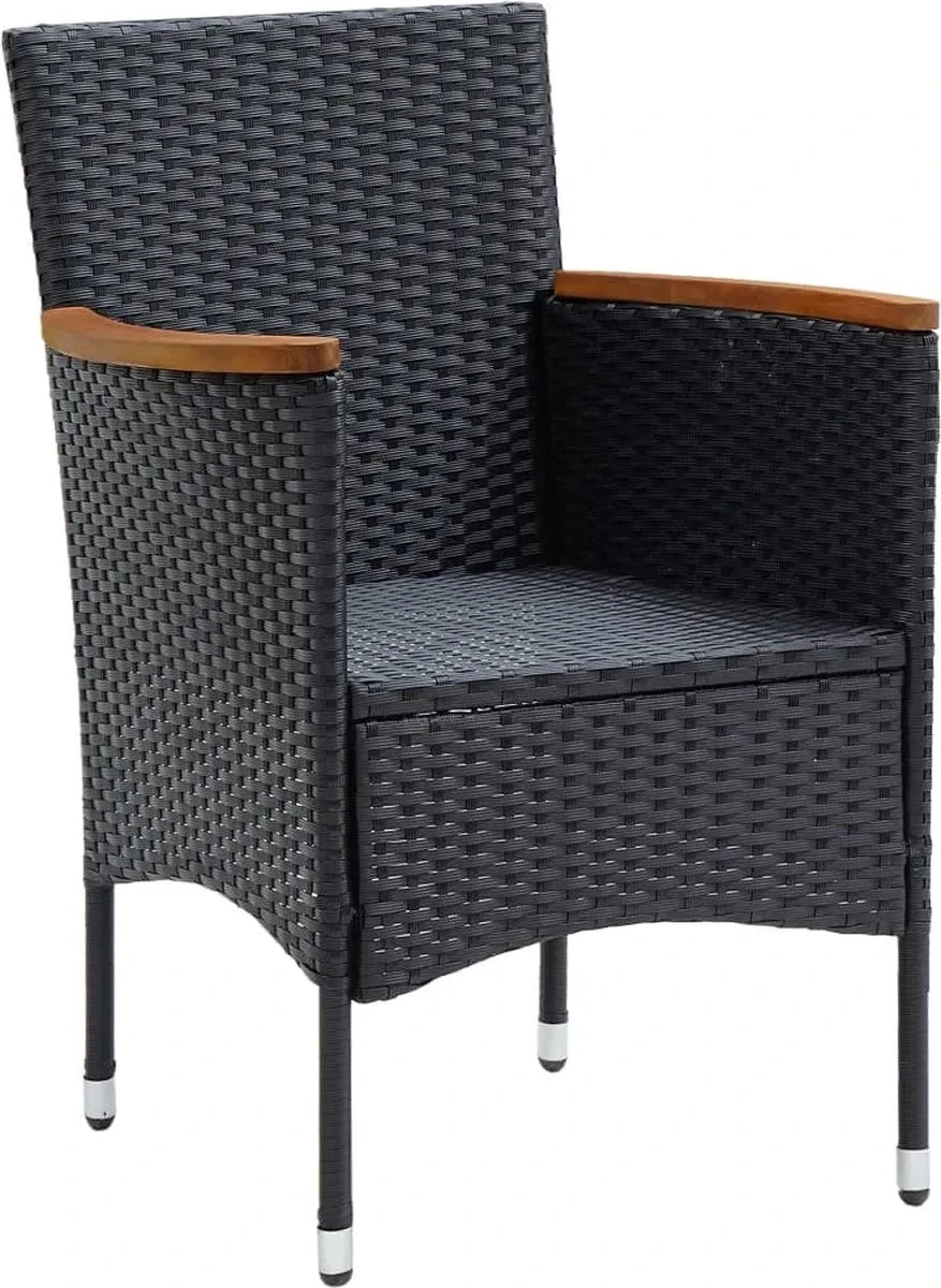 La Dolce Vita - Salon De Jardin 5 Pièces - Salon De Terrasse - Salon De Jardin Avec Chaises Et Table - Salon De Plein Air Avec Coussins Poly Rotin Noir 5 La Dolce Vita - Salon De Jardin 5 Pièces - Salon De Terrasse - Salon De Jardin Avec Chaises Et Table - Salon De Plein Air Avec Coussins Poly Rotin Noir – Image 5