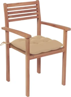 Prolenta Premium - Chaises De Jardin De Jardin 4 Pcs Avec Coussins Beiges En Teck Massif -Jardin Meubles Magasin 884x1200 2