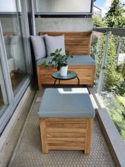 Tabouret De Balcon Avec Espace De Rangement - 50 X 50 X 40 Cm - Multifonctionnel - Table D'appoint - Repose-pieds - Chaise De Balcon - Module Banc De Balcon -Jardin Meubles Magasin 900x1200 13