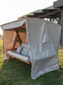 Aida Sia 2400 - Balançoire - 228cm - Beige/Camel - Extensible - Huile De Montage Et D'entretien Incluse - Housse De Protection Offerte -Jardin Meubles Magasin 900x1200 6