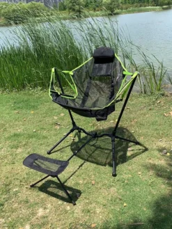 Chaise De Pêche - Chaise Suspendue Avec Support - Chaise De Camping Pliable - Avec Repose-pieds - Garantie De Satisfaction à 100% - Jusqu'à 120 Kg -Jardin Meubles Magasin 900x1200 9