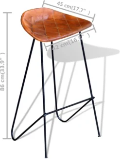 Prolenta Premium - Ensemble De Bar 7 Pièces En Bois De Sesham Massif Et Cuir Véritable -Jardin Meubles Magasin 902x1200 3