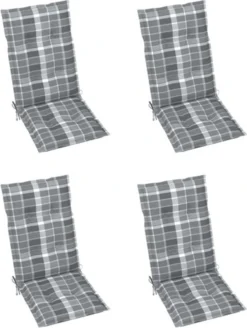 VidaXL Chaises De Jardin De Jardin 4 Pièces Avec Coussins à VidaXL Gris Teck Massif 15 VidaXL Chaises De Jardin De Jardin 4 Pièces Avec Coussins à VidaXL Gris Teck Massif -Jardin Meubles Magasin 903x1200 2