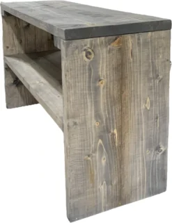 Banc Décoratif / Table D'appoint En Bois D'échafaudage - 100 Cm De Long - Grey Wash - Banc De Jardin - Banc - Table 7 Banc Décoratif / Table D'appoint En Bois D'échafaudage - 100 Cm De Long - Grey Wash - Banc De Jardin - Banc - Table -Jardin Meubles Magasin 924x1200 2